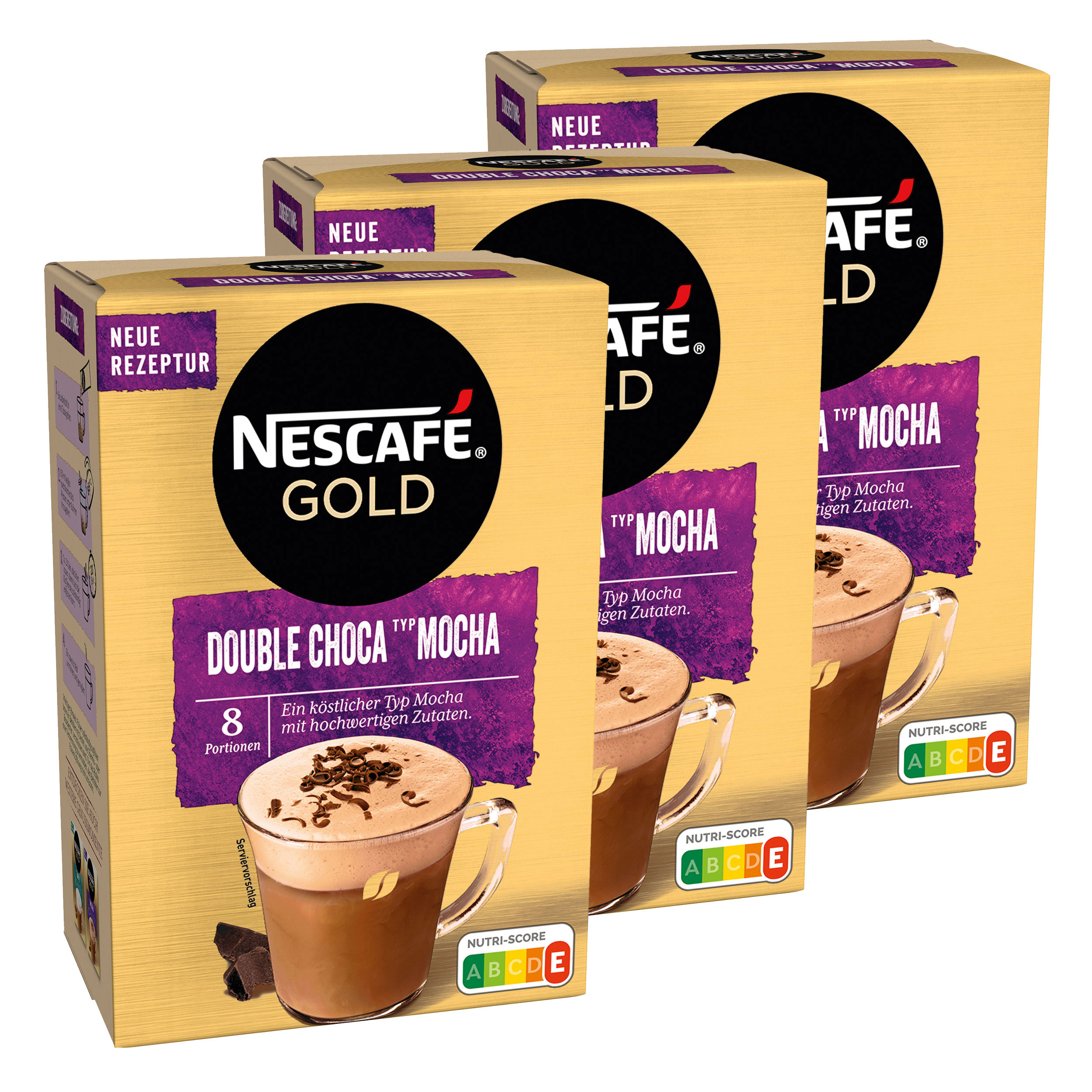 Nescafé Gold Double Choca Typ Mocha, Löslicher Bohnenkaffee